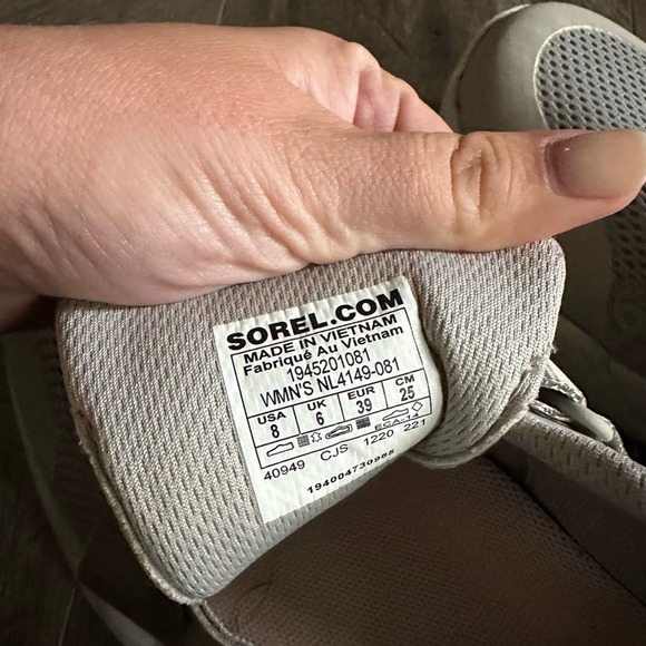 Sorel Kinetic Renegade Sneaker Dove Peach Blossom 8 NWOB - Picture 5 of 5